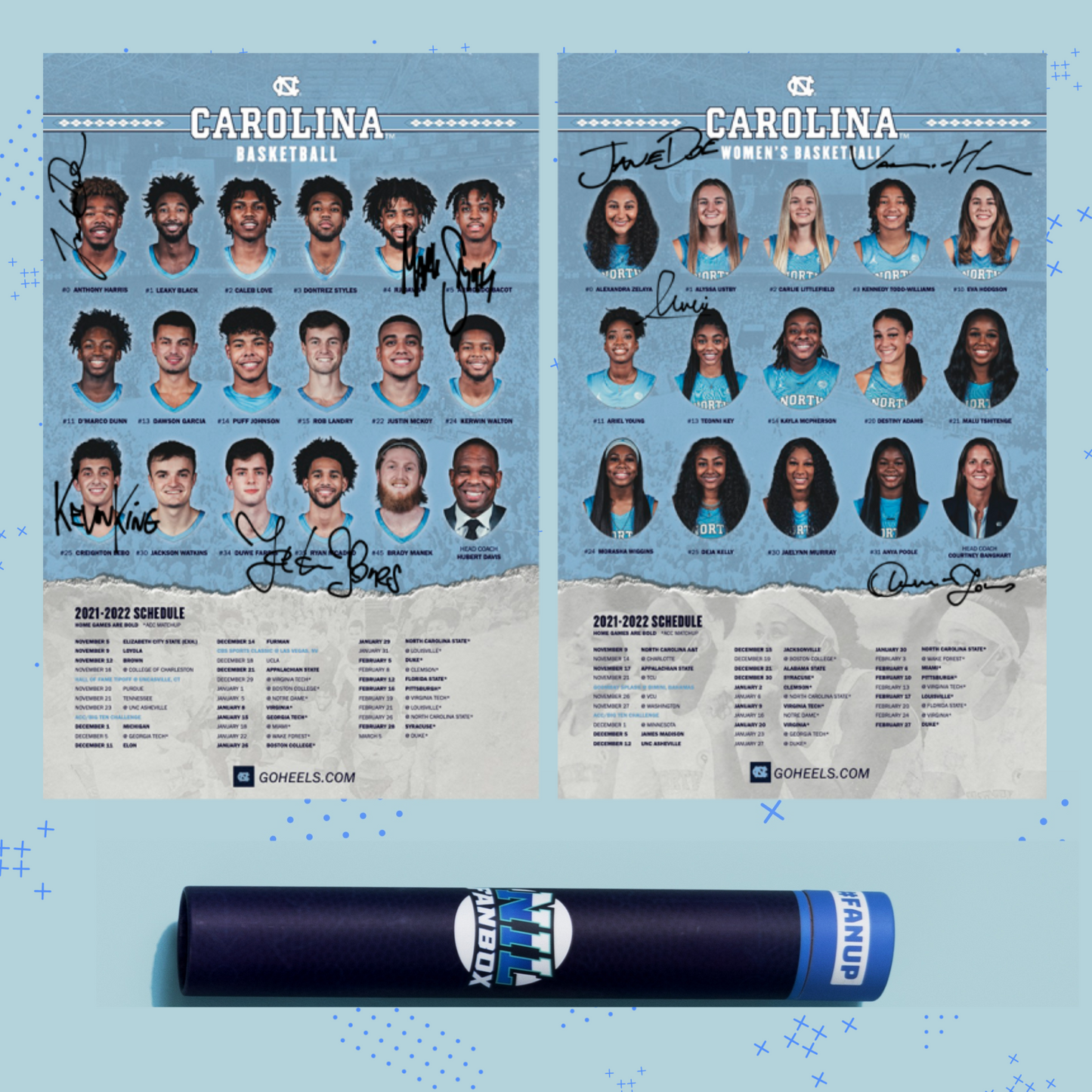 North Carolina Autographed Posters (FG)